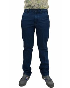 Pantalone Jeans Uomo Cotone Elasticizzato Leggero Sea Barrier Art Blu Ray