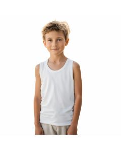 Bimbissimi Set 3 Canottiere Intime Spalla Larga in Puro Cotone Leggero Jersey Pettinato  Bambino