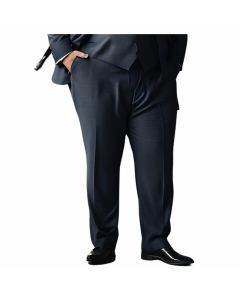 Bianchi Pantalone Invernale Classico Elegante MistoLana da 55 a 75 Set 1 o 2 Pezzi Modello Comodo Formale Caldo Made In Italy Uomo Taglie Forti