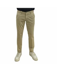 TripleA Pantalone Skinny 1402 Cotone Elasticizzato Liscio Made In Italy Uomo