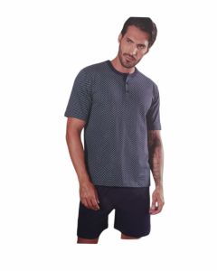 Nottingham Pigiama PG40566 T Shirt Maniche Corte E Bermuda Fantasia Uomo