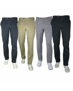 Sea Barrier Ray Set 1 o 2 Pantaloni Da Taglia  46 a 62 Leggeri Tasca Chinos Eleganti Elasticizzato Casual Uomo