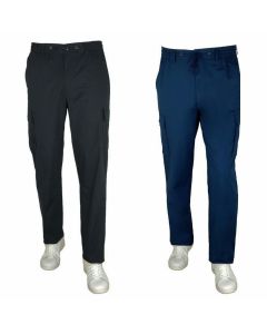 Sea Barrier Pantaloni Cargo Chir Set 1 o 2 Pezzi da 4XL a 8XL Modello Tasconato in Puro Cotone Leggero con Coulisse e Elastico in VIta Taglie Forti Uomo