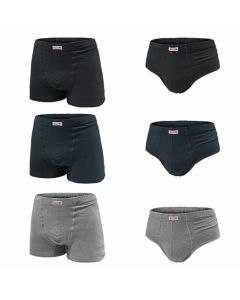 Primal Slip 2211 e Boxer 3211 in Cotone Elasticizzato da 3XL a 5XL Set 3 o 6 Pezzi con Morbido Elastico Taglie Forti Uomo