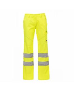 Pantaloni da Lavoro Alta Visibilita Resistenti Comodi con Bande Catarinfrangenti Modello Multistagione Unisex