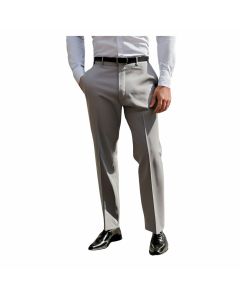 Bianchi Pantalone Classico Elegante PuraLana Invernale da 48 a 62 Set 1 o 2 Pezzi Drop4 Modello Comodo Formale Made In Italy Uomo