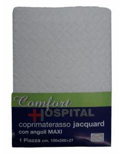 Comfort Hospital Coprimaterasso Singolo con Angoli Maxi