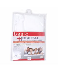 Lovely Home Hospital Coprimaterasso con Angoli Puro Cotone