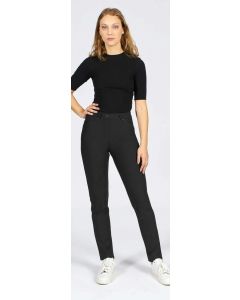 Iber Pantalone Anya Lungo Punto Milano Elasticizzato Donna