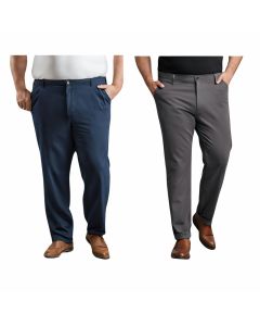 Sea Barrier Pantalone Pesante Windol Da 48 a 62 Set 1 o 2 Pezzi  Cotone Elasticizzato Modello Chinos Regolare Morbido Casual Uomo