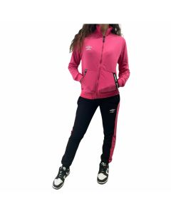 Umbro Tuta Completa Sportiva Cotone Leggero Manica Lunga Zip Intera Donna Promo volantino