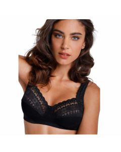 Lovable 15240 Reggiseno Coppa B C LovRing in Morbido Cotone e Pizzo Senza Ferretto