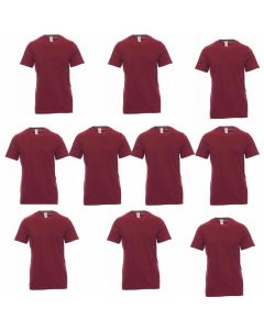 Payper 10 TShirt Tempo Libero Lavoro Girocollo in Puro Cotone Morbide Traspiranti Colorate Uomo